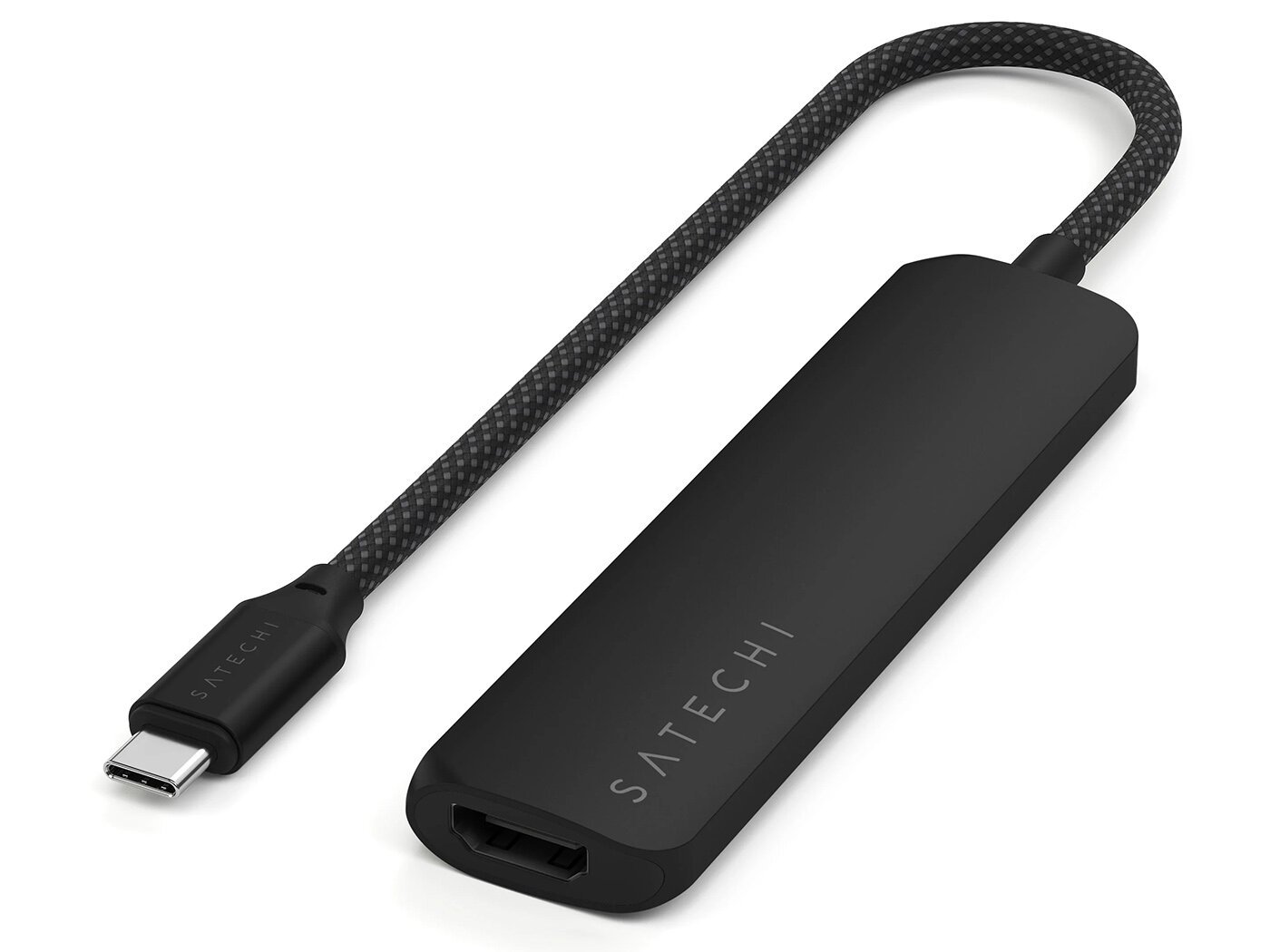 Док-станция Satechi 4-in-1 USB-C Slim Multiport Adapter 4K (ST-P4SK) Черный