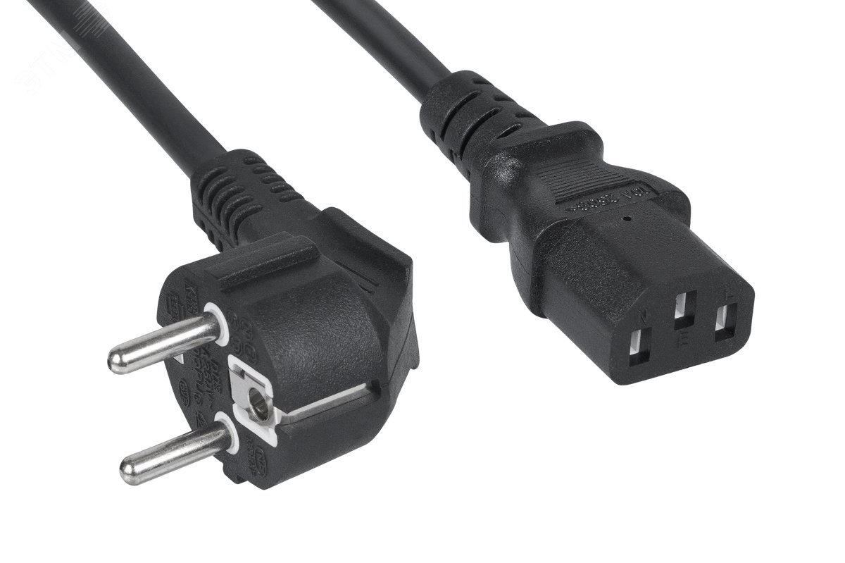 Кабель питания Cabeus PC-186-VDE-3M (Schuko+C13) (3x0.75)