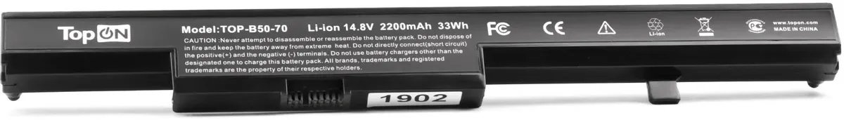 Батарея для ноутбука TopON TOP-B50-70 (103524) 14.8V 2200mAh Li-Ion