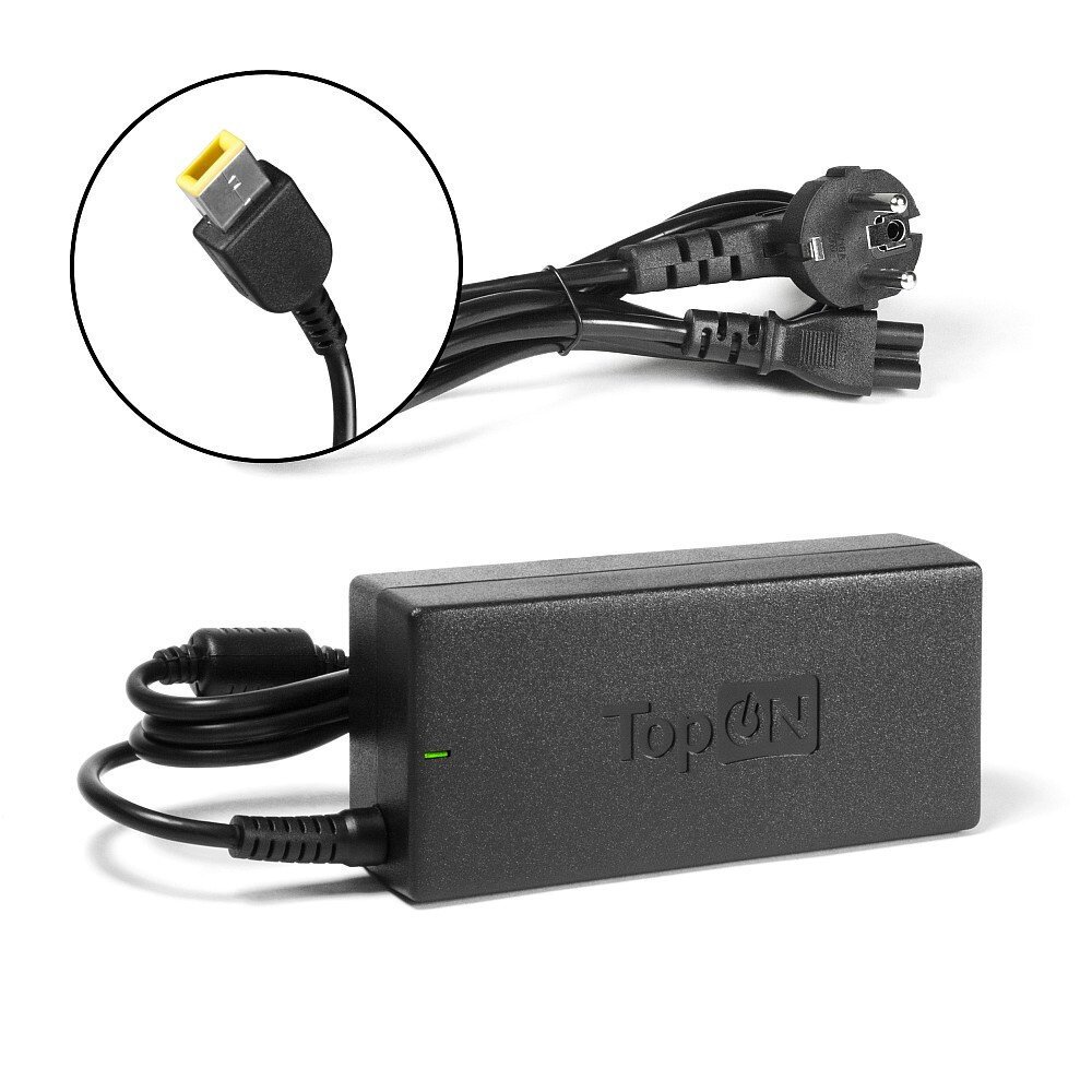 Адаптер питания TOPON TOP-LT15 96907, 20В, 4.5A, 90Вт, черный