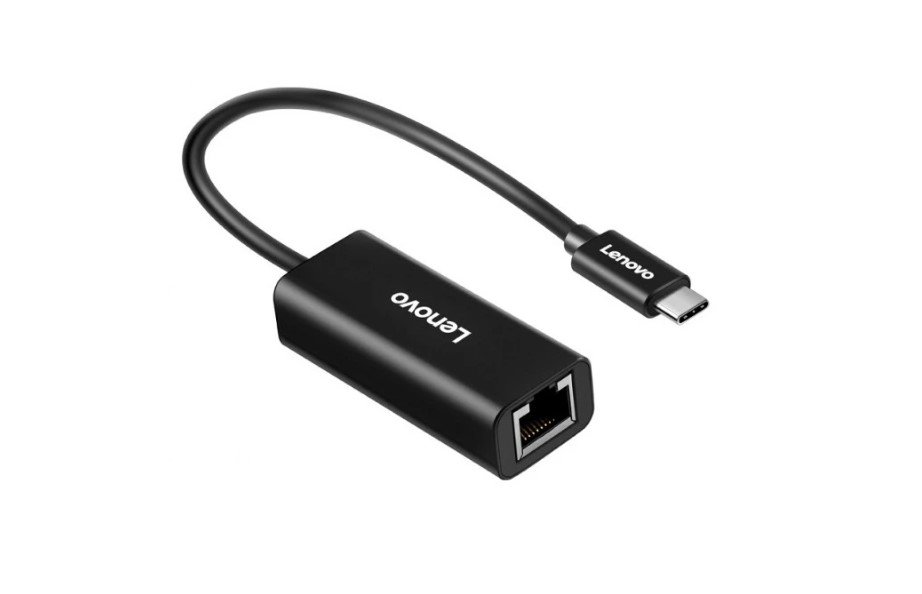 Адаптер для ноутбука Lenovo ThinkPad LX0804 черный USB-C to Ethernet Adapter