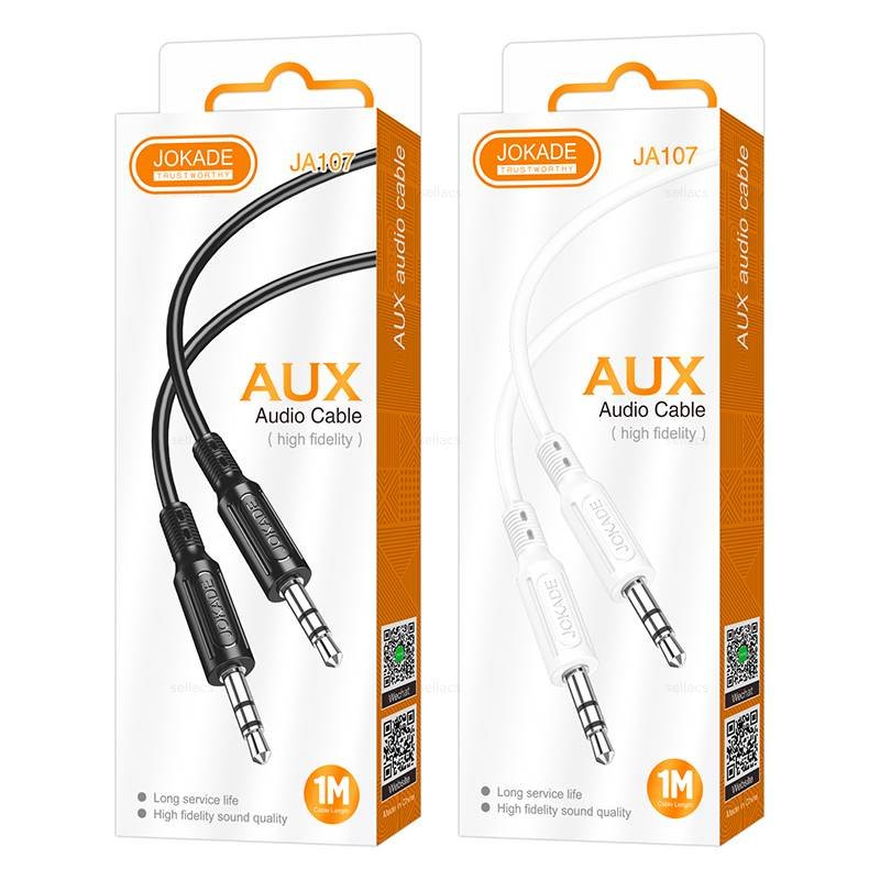 Аудиокабель AUX JOKADE JA107 3.5 mm 1 m black