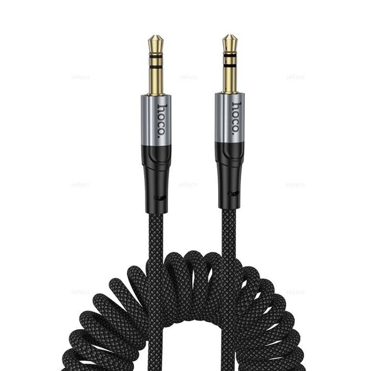 Дата-кабель HOCO UPA33 Nuevo audio cable AUX Black