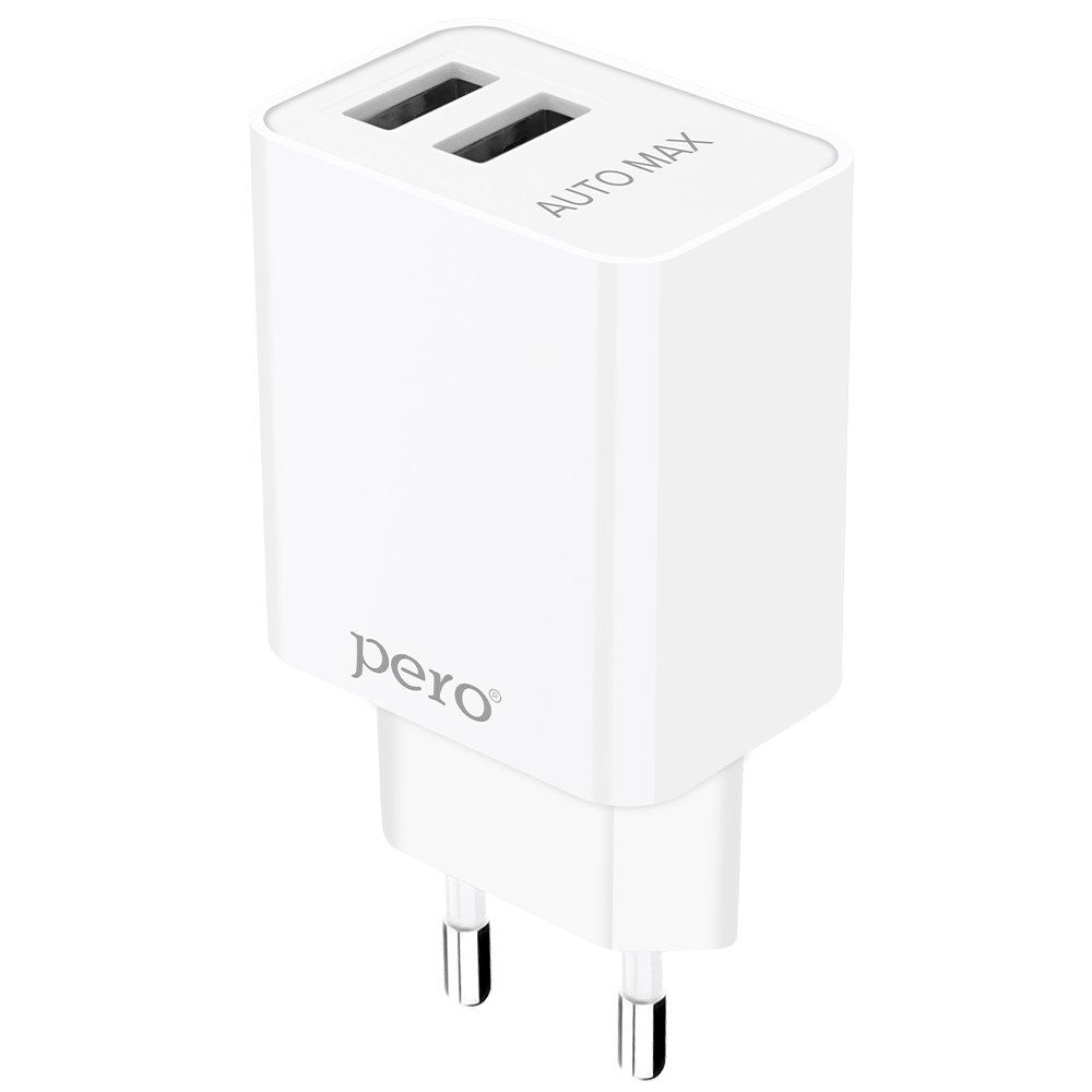 СЗУ PERO TC02 2USB 2.1A белый