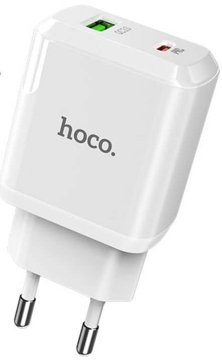 СЗУ HOCO C105A Stage, 2USB, PD20W, QC3.0 (белый)
