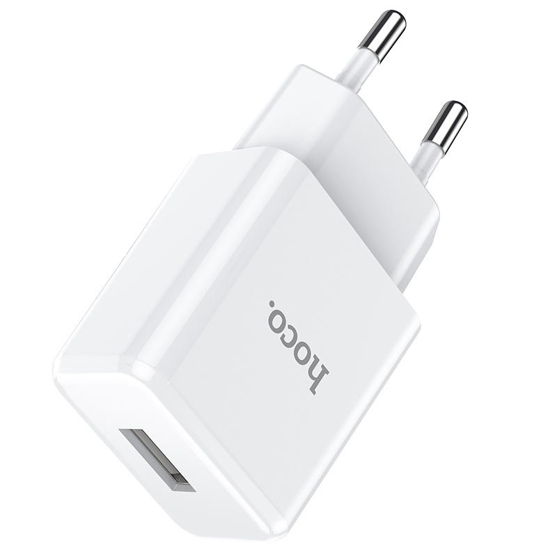 Сетевое зарядное устройство HOCO N9 Especial 1xUSB с кабелем USB-Micro, 2.1A, 10W белый