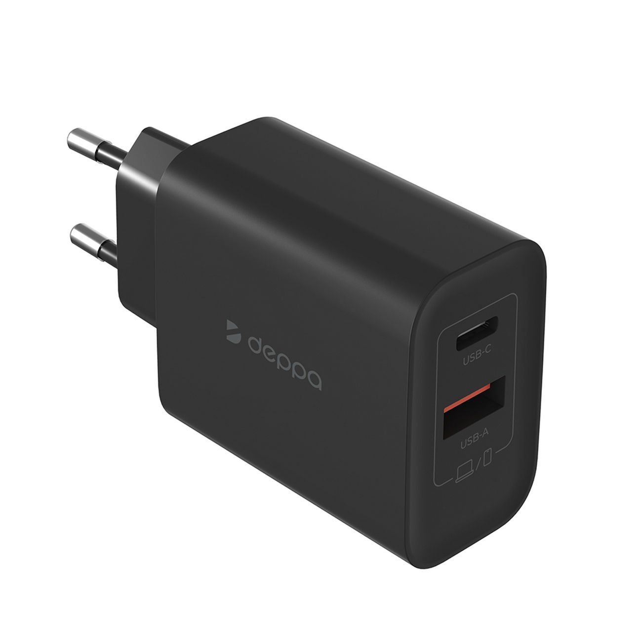 СЗУ USB-C + USB-A, PD 3.0, QC 4.0, 45W, черный, Deppa