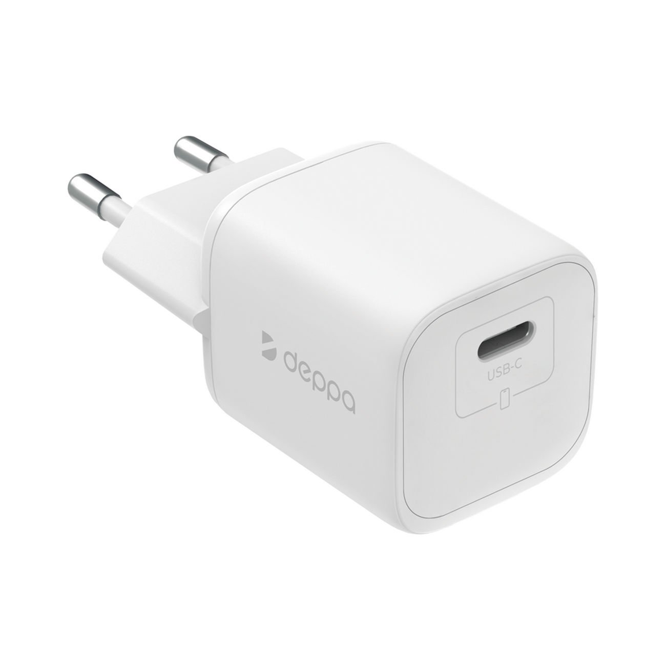 СЗУ USB-C, PD 3.0, QC 4.0+, 20W, GaN, белый, Deppa