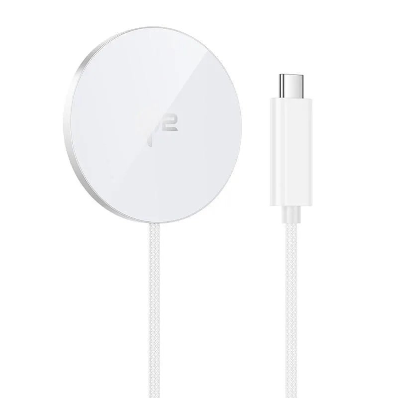 Беспроводное ЗУ HOCO CW63 Fast Qi2 magnetic wireless fast charger (белый)