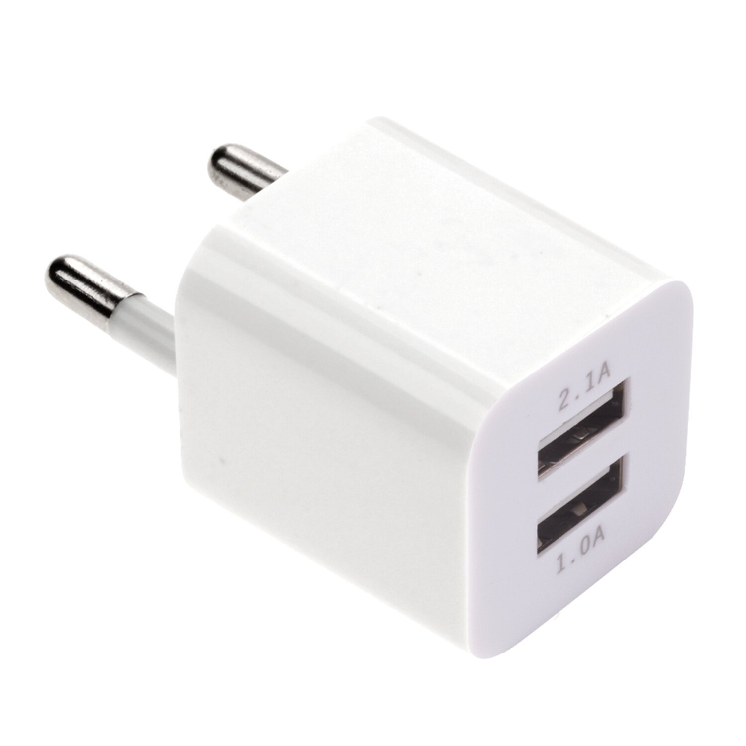 Зарядное устройство SONNEN 454797 2 порта USB, выходной ток 2,1А, белое