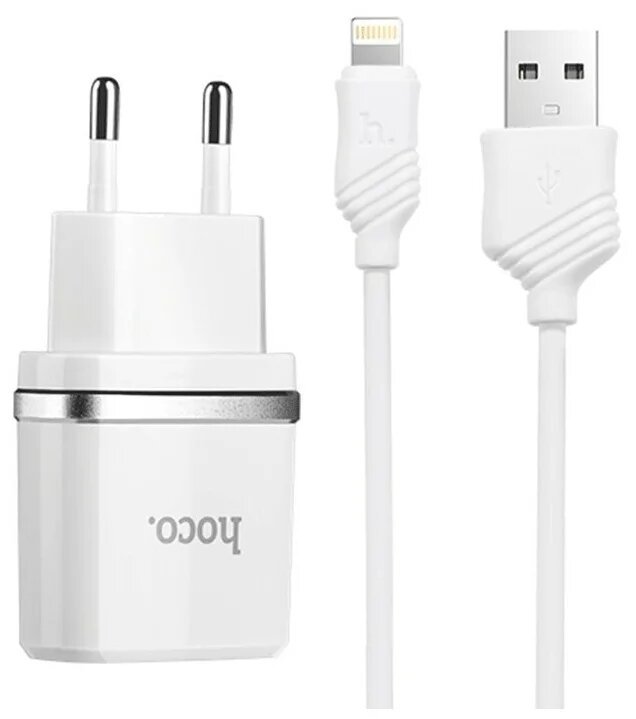 СЗУ HOCO C11 Smart 1A + lightning (белый)