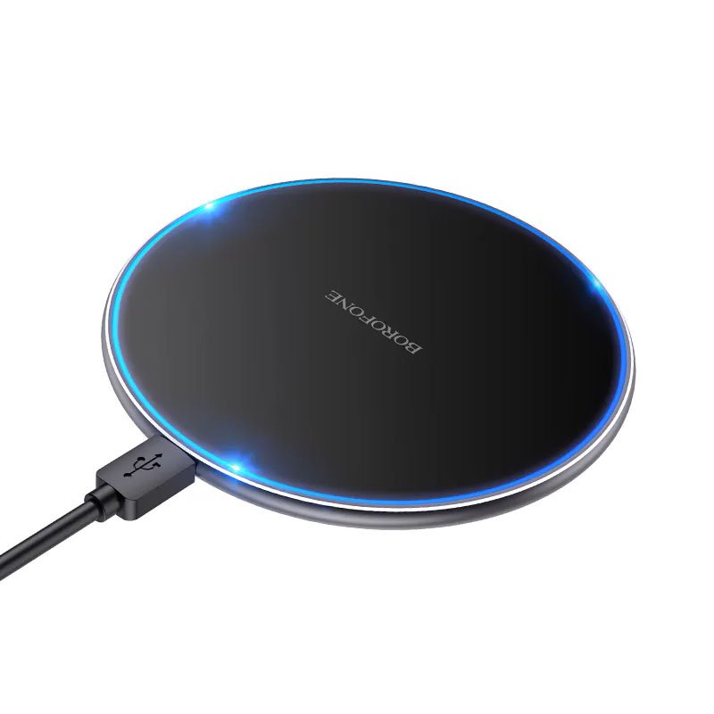 Беспроводное ЗУ BOROFONE BQ3 Pro 15W wireless fast charger (черный)