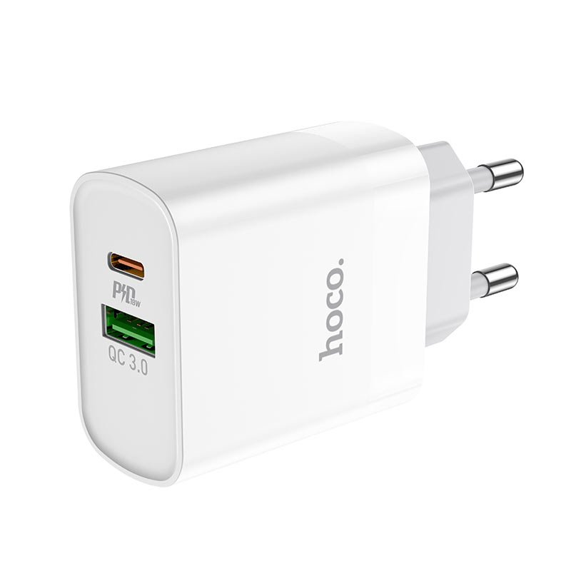 СЗУ HOCO C80A Rapido PD+QC3.0 charger, white