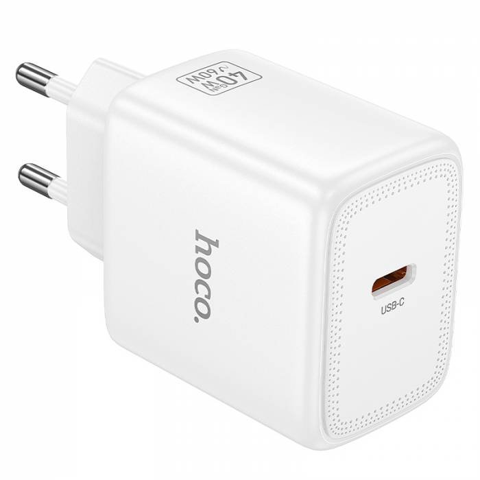 СЗУ HOCO N83 Profit single port PD40W charger(EU) (белый)