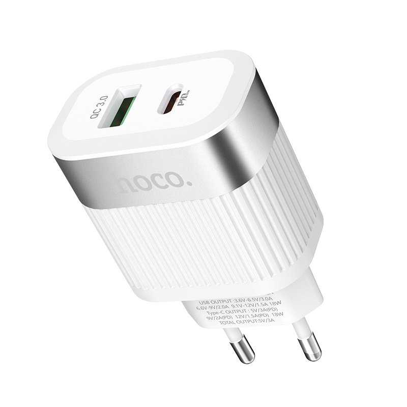 СЗУ HOCO C58A Prominent PD20W, QC3.0 (белый)