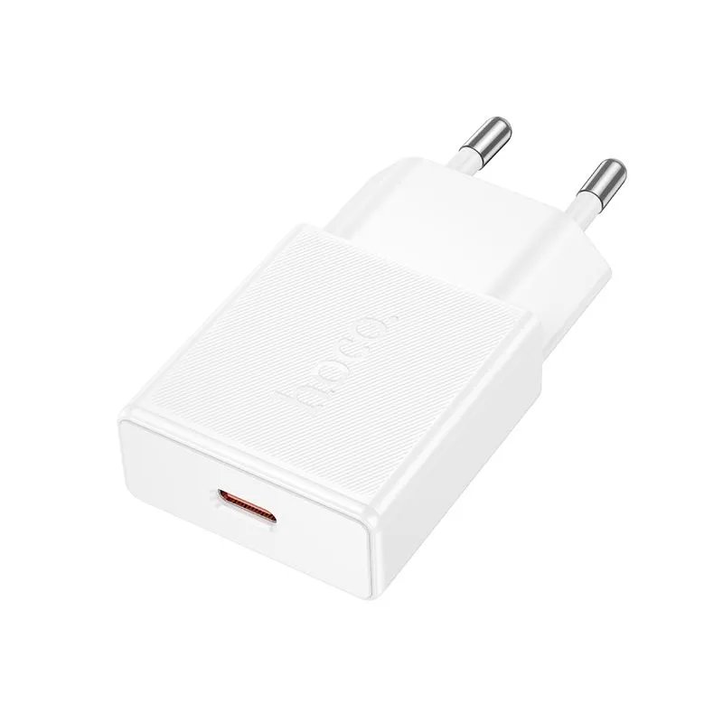 Зарядное устройство HOCO N72 Speed single-port PD20W ultra-thin charger (EU) White