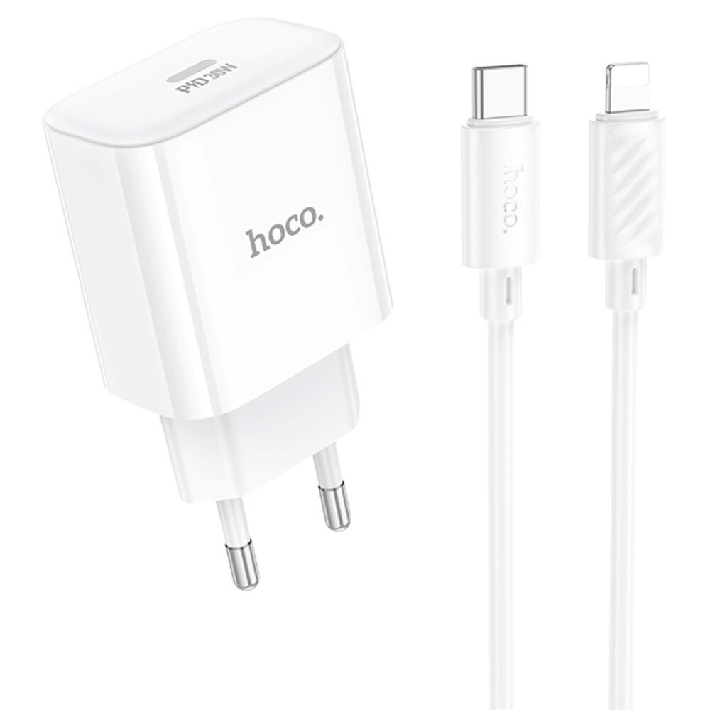 СЗУ HOCO C76A Pro Majestic single port PD30W charger set(C to iP)(EU)