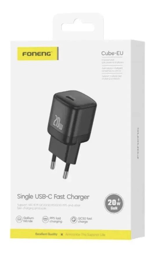 СЗУ Foneng Cube Type-C 20W (Black)