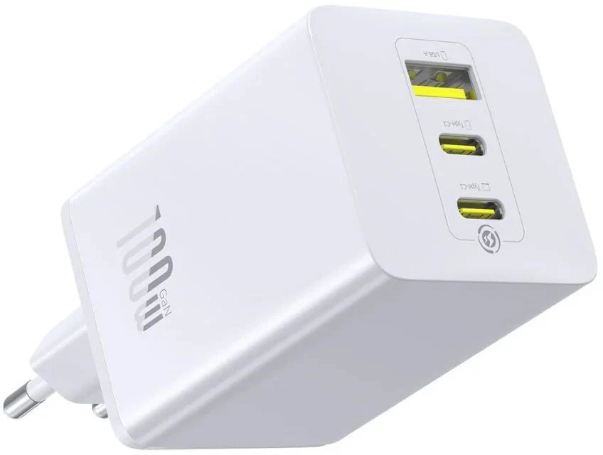 СЗУ Baseus P10182102213-00 EnerFill FE11 100W 1USB/2C белое