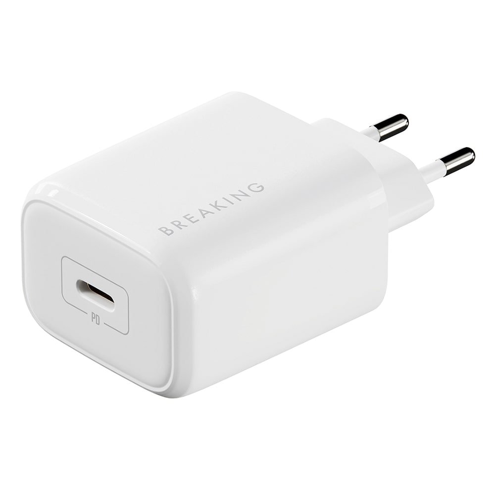 СЗУ Breaking P-03, USB-C, PD 36W, QC 3.0, 3.0A (Белый)