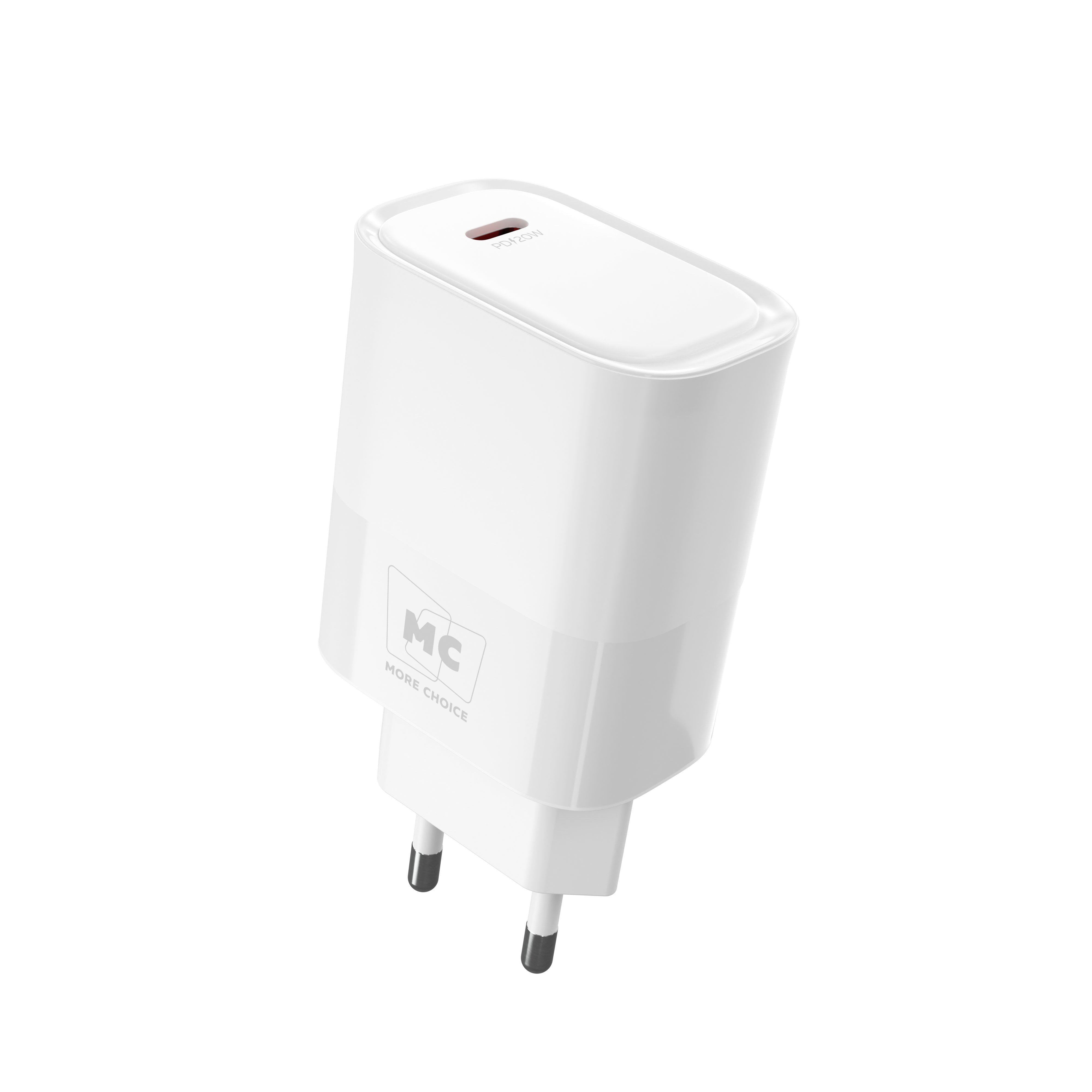 СЗУ 1Type-C 3.0A PD 20W быстрая зарядка для Type-C Type-C More Choice NC67a (White)