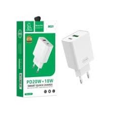 АП сетевой Denmen DC22W, 9V/2.24А, 1 Type-C, 20W , пластик, белый