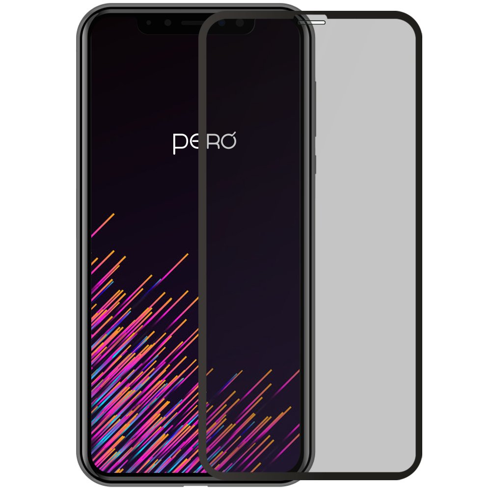 Защитное стекло PERO Full Glue Privacy для Infinix Smart 8 Plus, черное