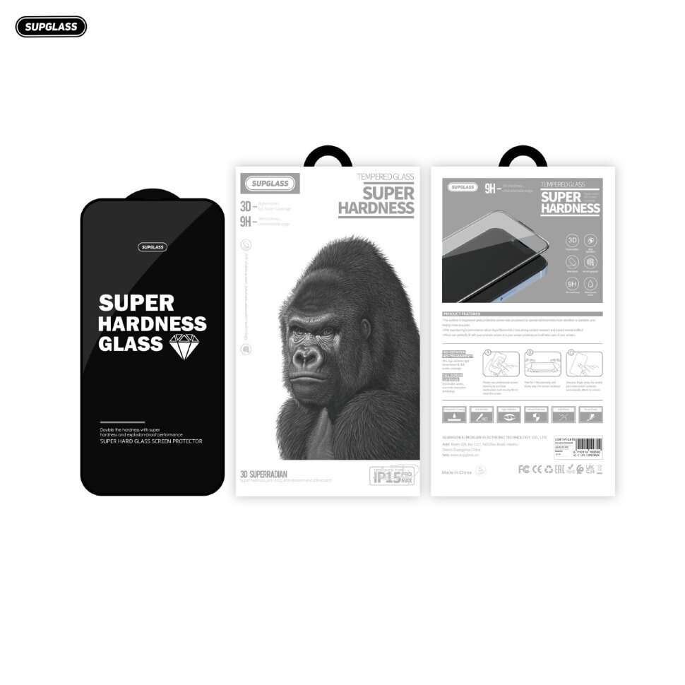 Защитное стекло SupGlass XC-11 3D Super Radian Glass For IPh 15 Plus/16 Plus