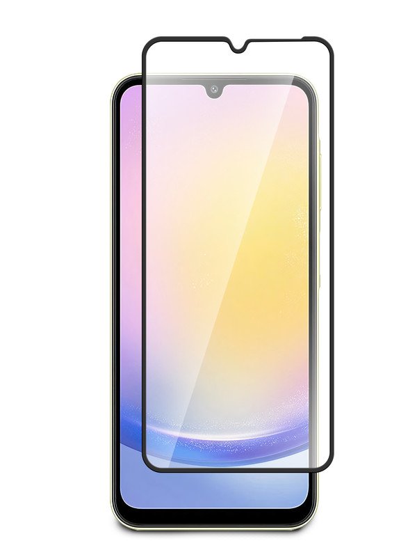 Защитное стекло Full Glue для Samsung Galaxy A25 черная рамка