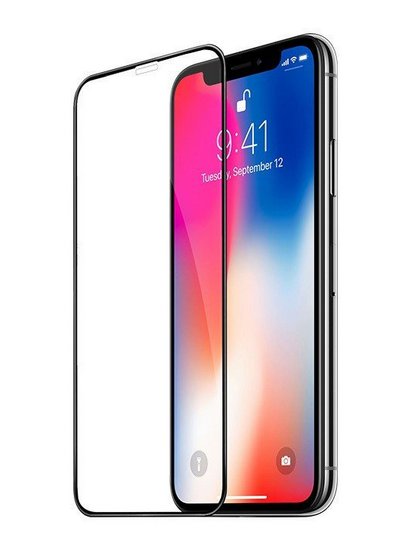 Защитное стекло HOCO A12 для iPhone 12 Mini 5.4", Full Glue 3D, 0.3mm, прозрачный+черная рамка