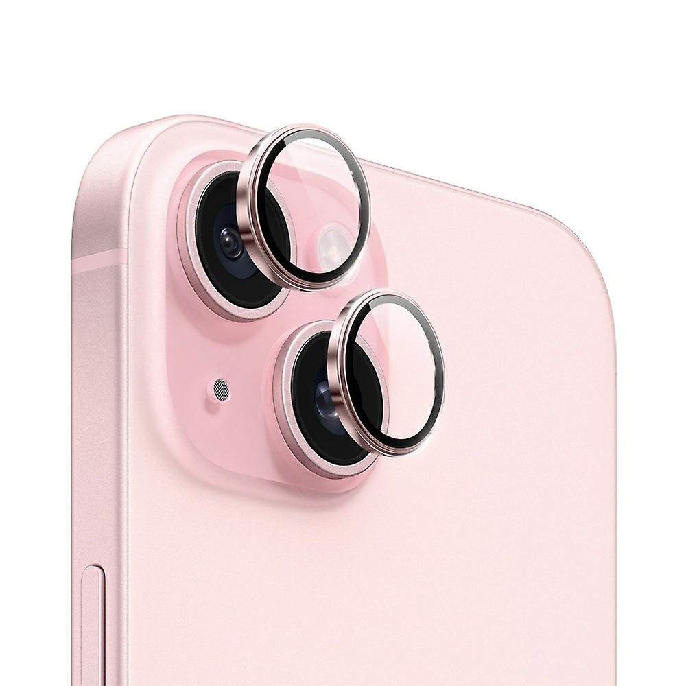 Защитные стекла / линзы на камеру для iPhone 15 / iPhone 15 Plus WiWU LG-005 (Pink)