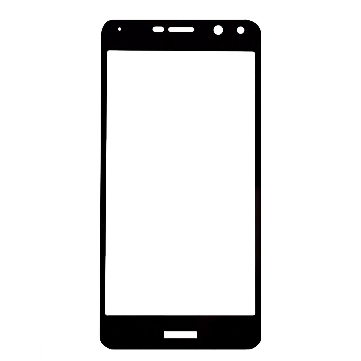 Защитное стекло Full Screen RockBox 2,5D для "Huawei Y5 2017" (5) (black) (black)(91840)