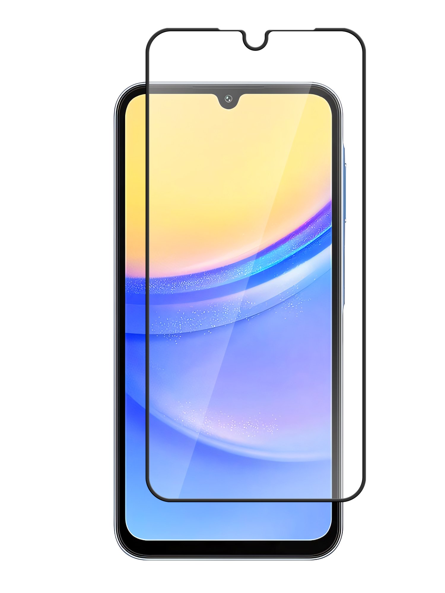 Защитное стекло Full Glue для Samsung Galaxy M17 черная рамка