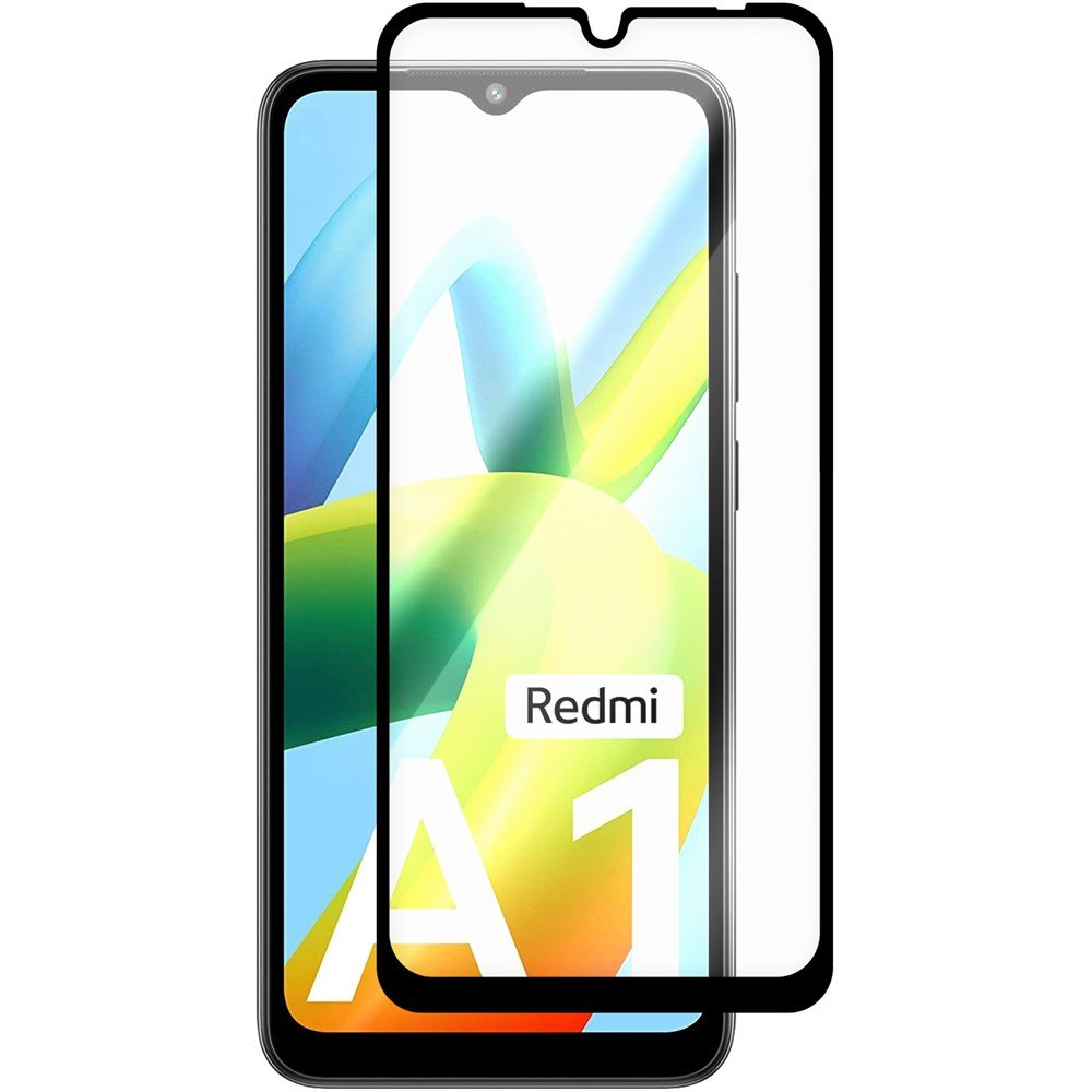 Стекло защитное Full Glue Premium Krutoff для Xiaomi Redmi A1/A1+/A2+ черное