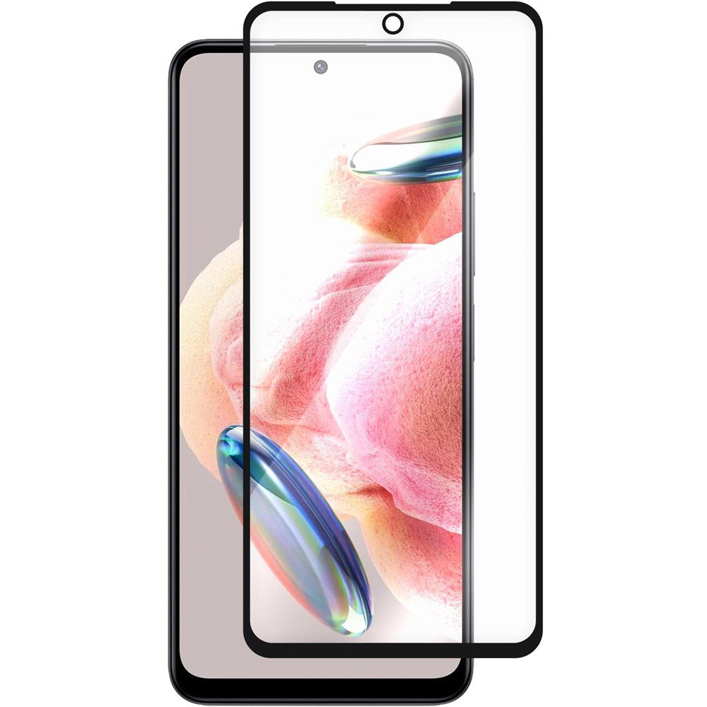 Стекло защитное Full Glue Premium Krutoff для Xiaomi Redmi Note 12 4G черное