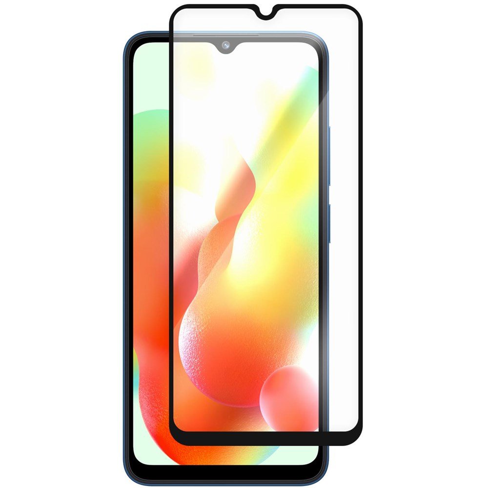 Стекло защитное Full Glue Premium Krutoff для Xiaomi Redmi 12C черное