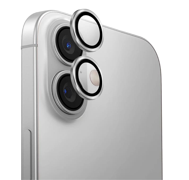Защитные стекла / линзы на камеру для iPhone 16 / 16 Plus / iPhone 17 WiWU LG-005  (Silver)