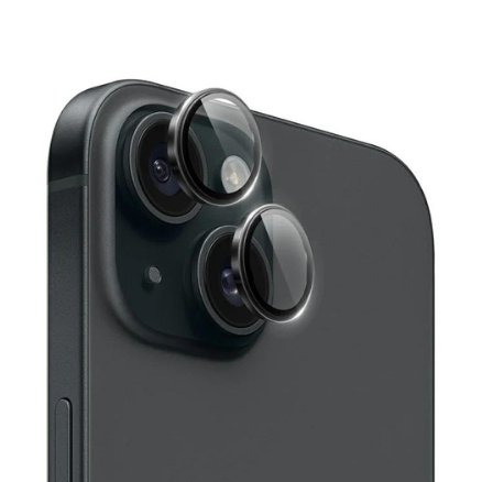 Защитные стекла / линзы на камеру для iPhone 15 / iPhone 15 Plus WiWU LG-005 (Black)