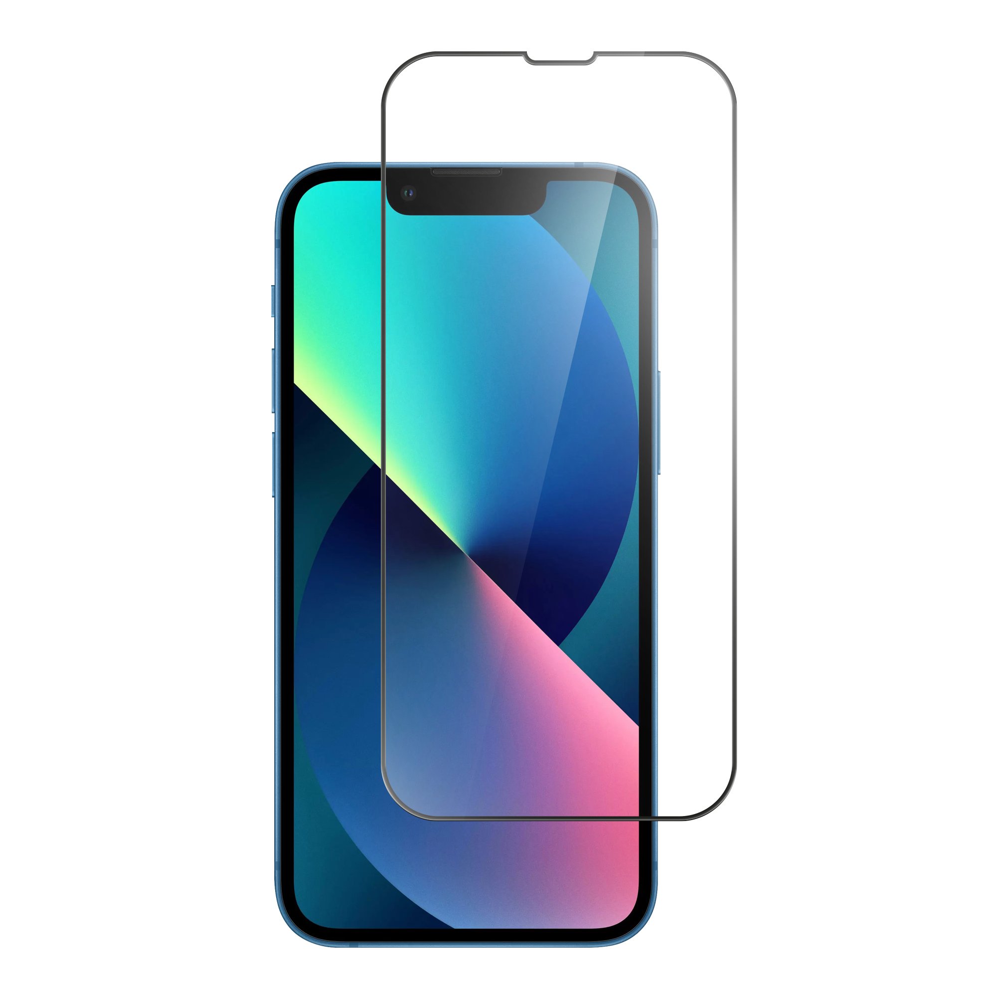 Защитное стекло Full Glue для Apple iPhone 16e черная рамка