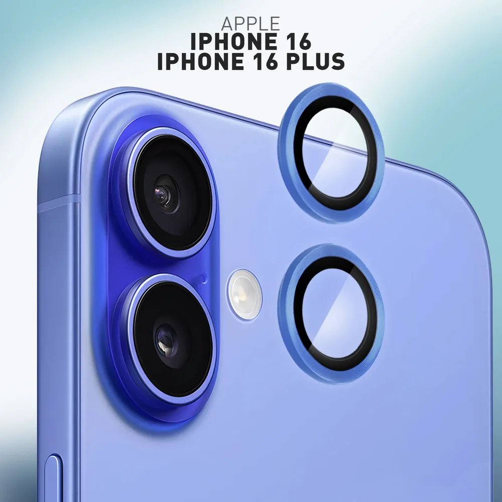 Защитные стекла / линзы на камеру для iPhone 16 / 16 Plus / iPhone 17 WiWU LG-005 (Blue)