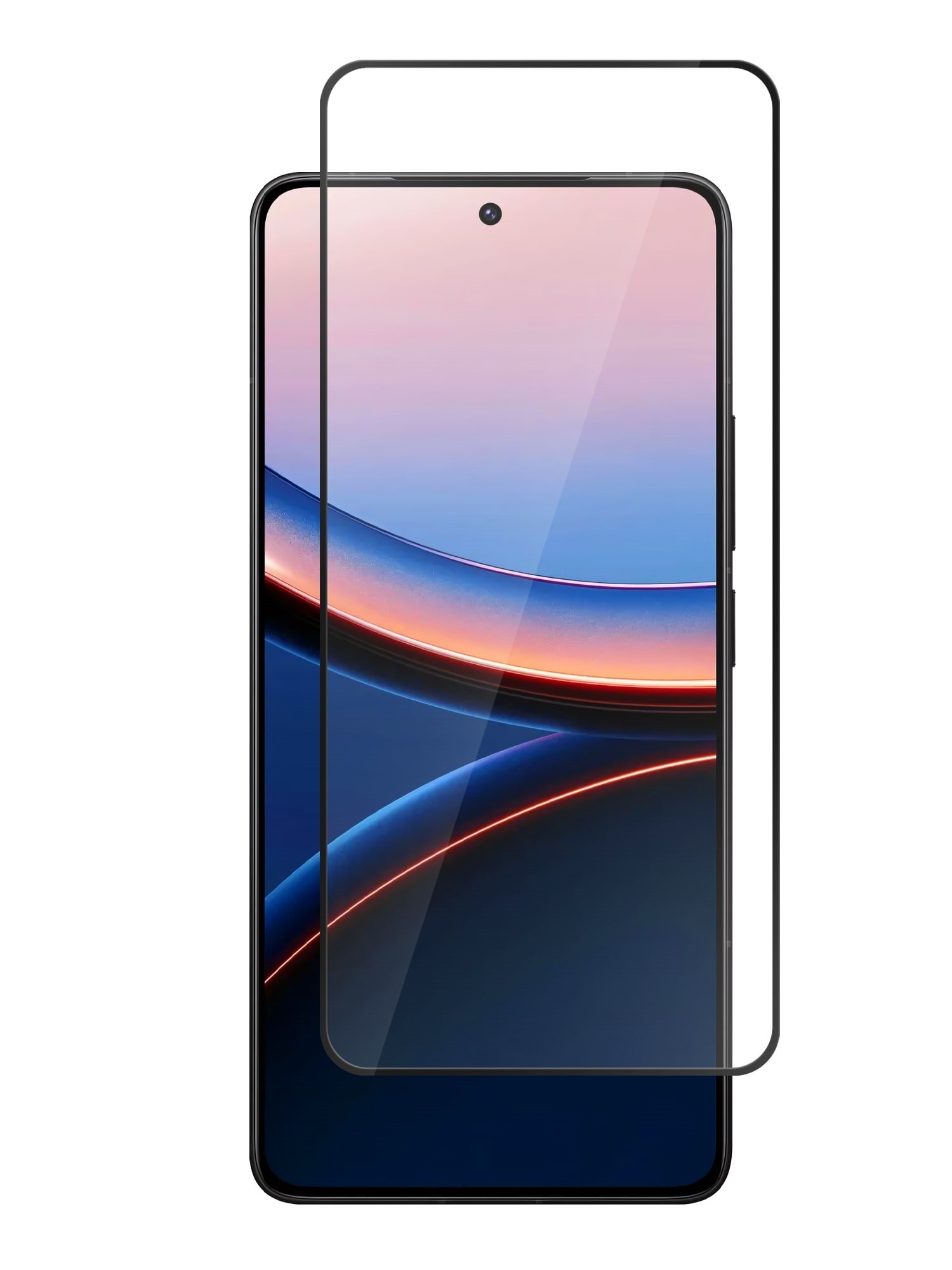 Защитное стекло Full Glue для Xiaomi POCO F7 Pro/ F7 Ultra черная рамка