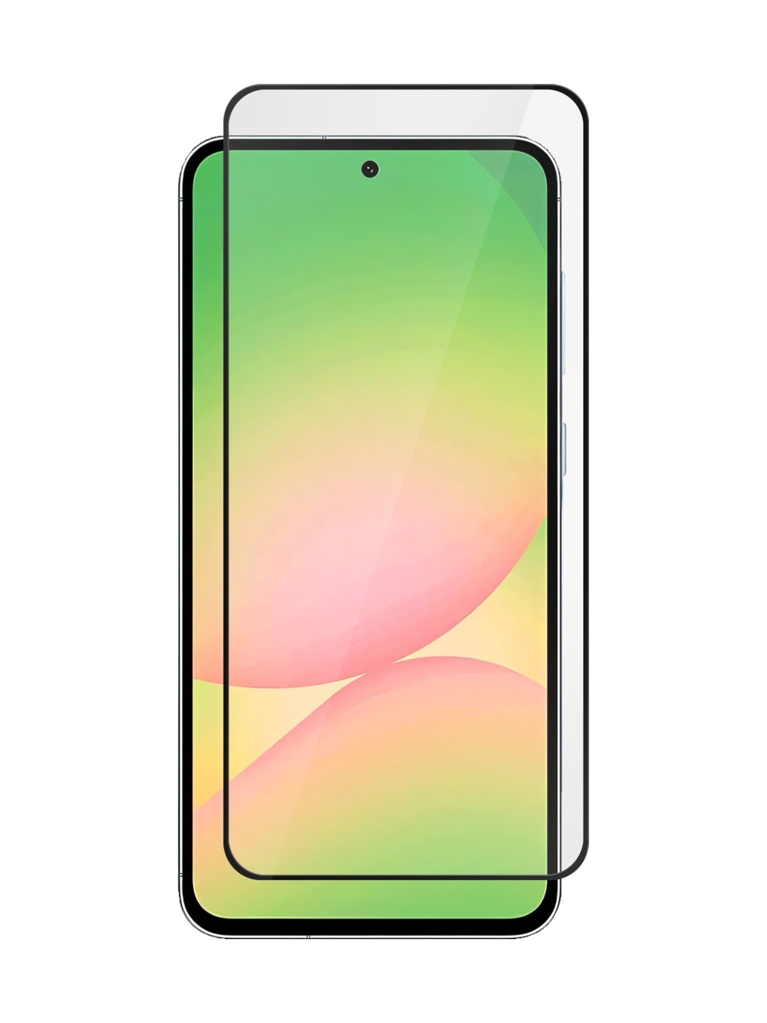 Защитное стекло Full Glue для Samsung A37/ А57 черная рамка