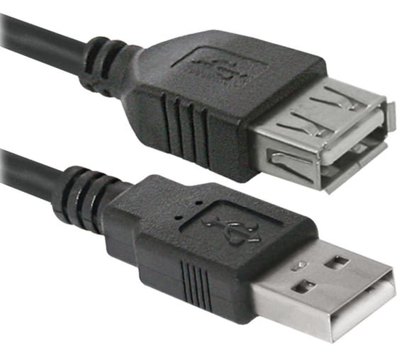 USB кабель DEFENDER USB02-10 USB2.0 AM-AF, 3.0м 87453