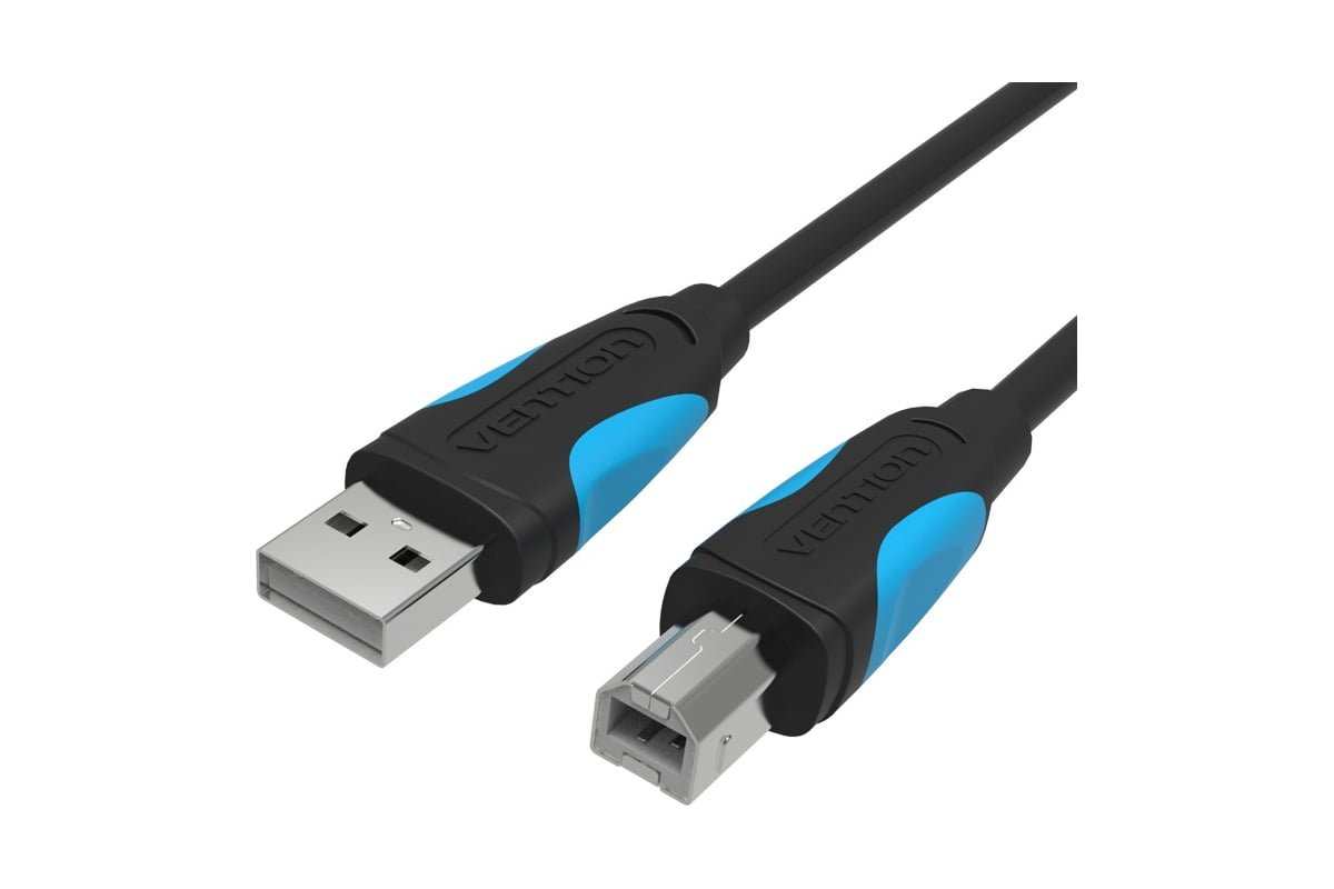 Кабель Vention VAS-A16-B150 USB 2.0 AM/BM 1,5м черный