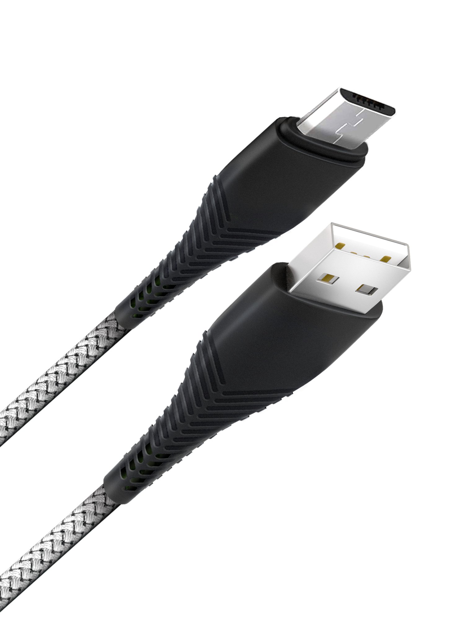 Дата-кабель Fishbone USB - micro USB, 3А, 1м, spaсe grey