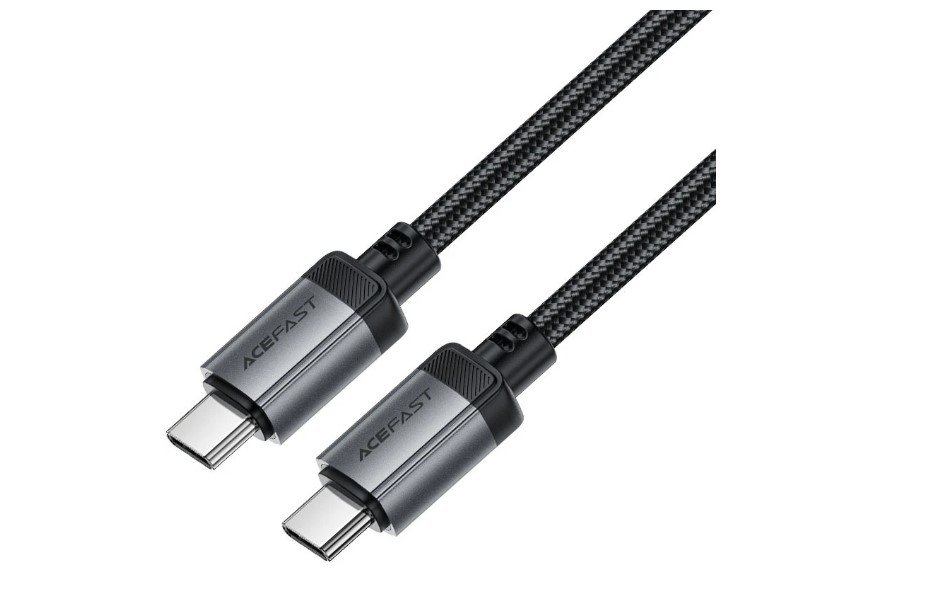 Дата-кабель ACEFAST AF-C20-03-BK USB-C To USB-C Aluminum Alloy Charging Data Cable Black
