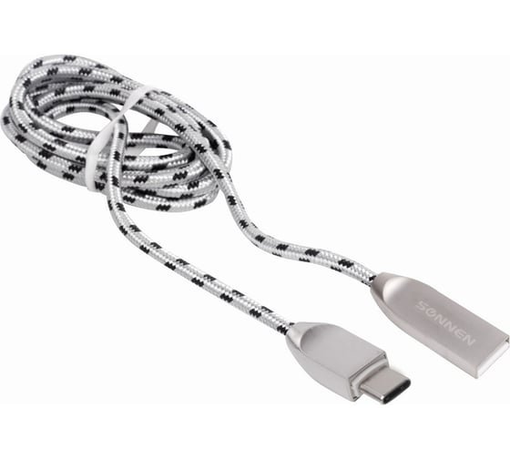 Кабель SONNEN 513127 USB 2.0-Type-C, 1м Premium медь