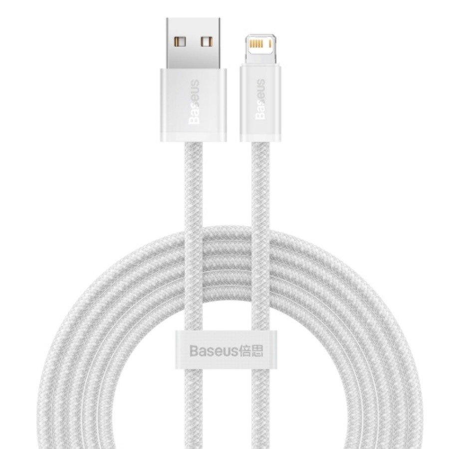 Дата-кабель Baseus Dynamic Series Fast Charging Data Cable USB to iP 2.4A 1m White