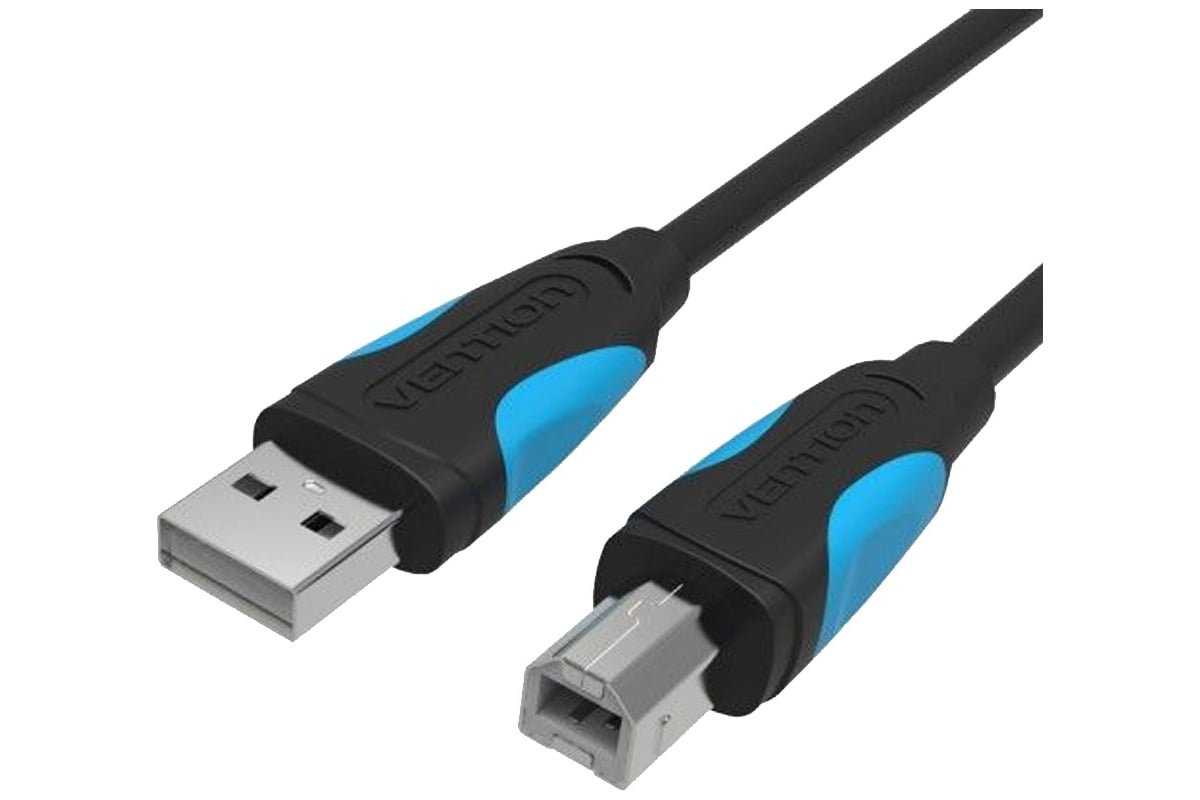 Кабель Vention VAS-A16-B800 USB 2.0 AM/BM 8м черный
