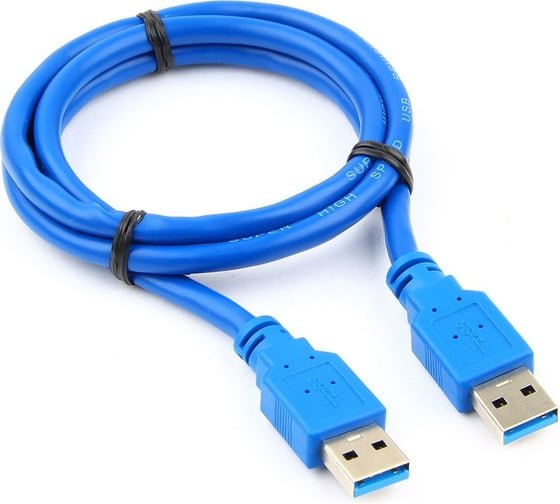 Кабель Gembird Cablexpert CCP-USB3-AMAM-1M Pro, AM/AM, 1м, экран, синий